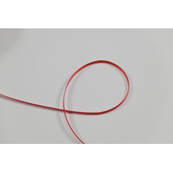 Red fabric for seat belts 3mm