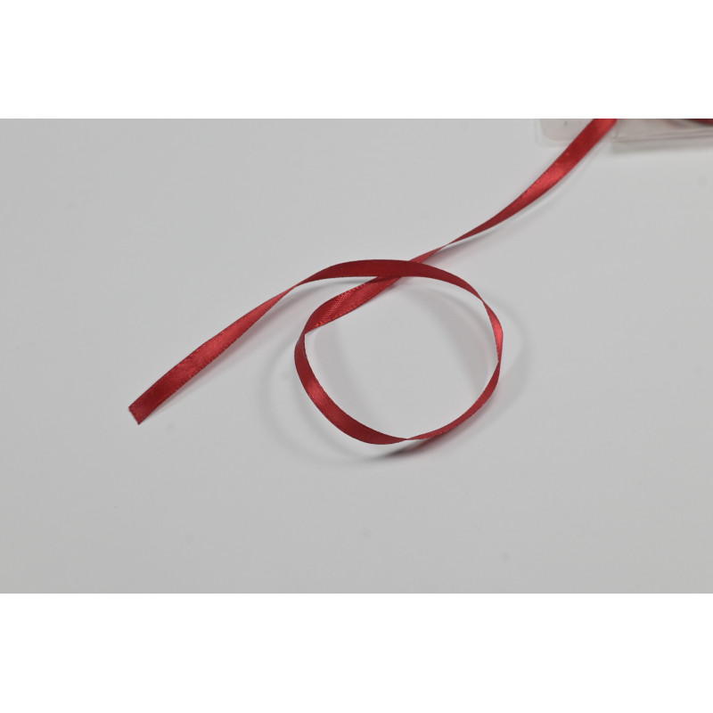 tessuto rosso scuro per cinture di sicurezza 6mm
