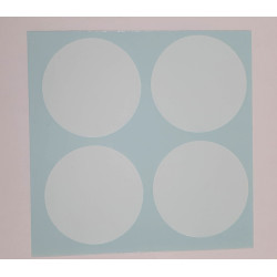 62mm round white background...