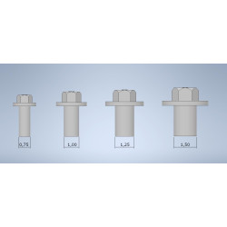 Hexagon head screw set M6-M8-M10-M12 with washer