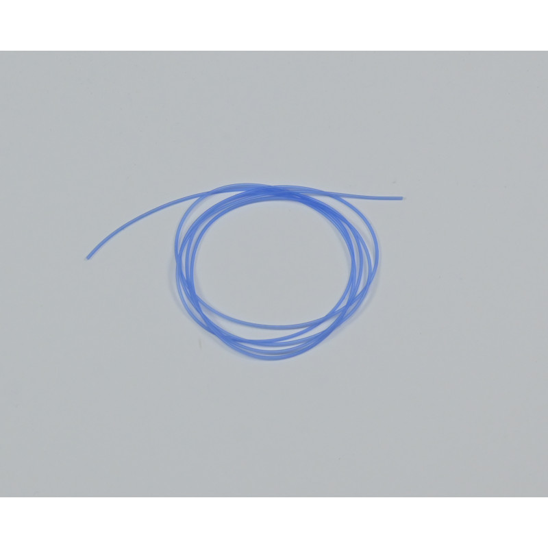 Blue semi transparent silicone tube ID 0.5 - OD 1.0
