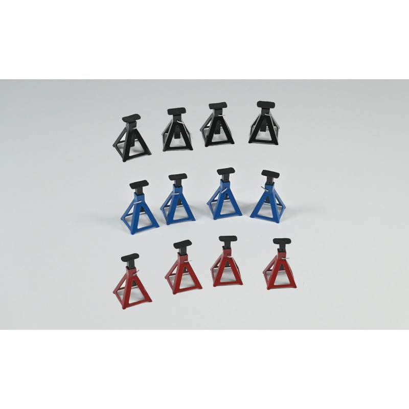 Cavalletti da officina in scala 1/8 – Set da 4 pezzi