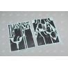 CARBON FIBER DECAL KIT – FERRARI F1-2000 SCALE 1/8